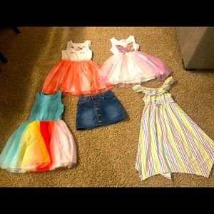 Lot of Cat & Jack girls dresses size 5.